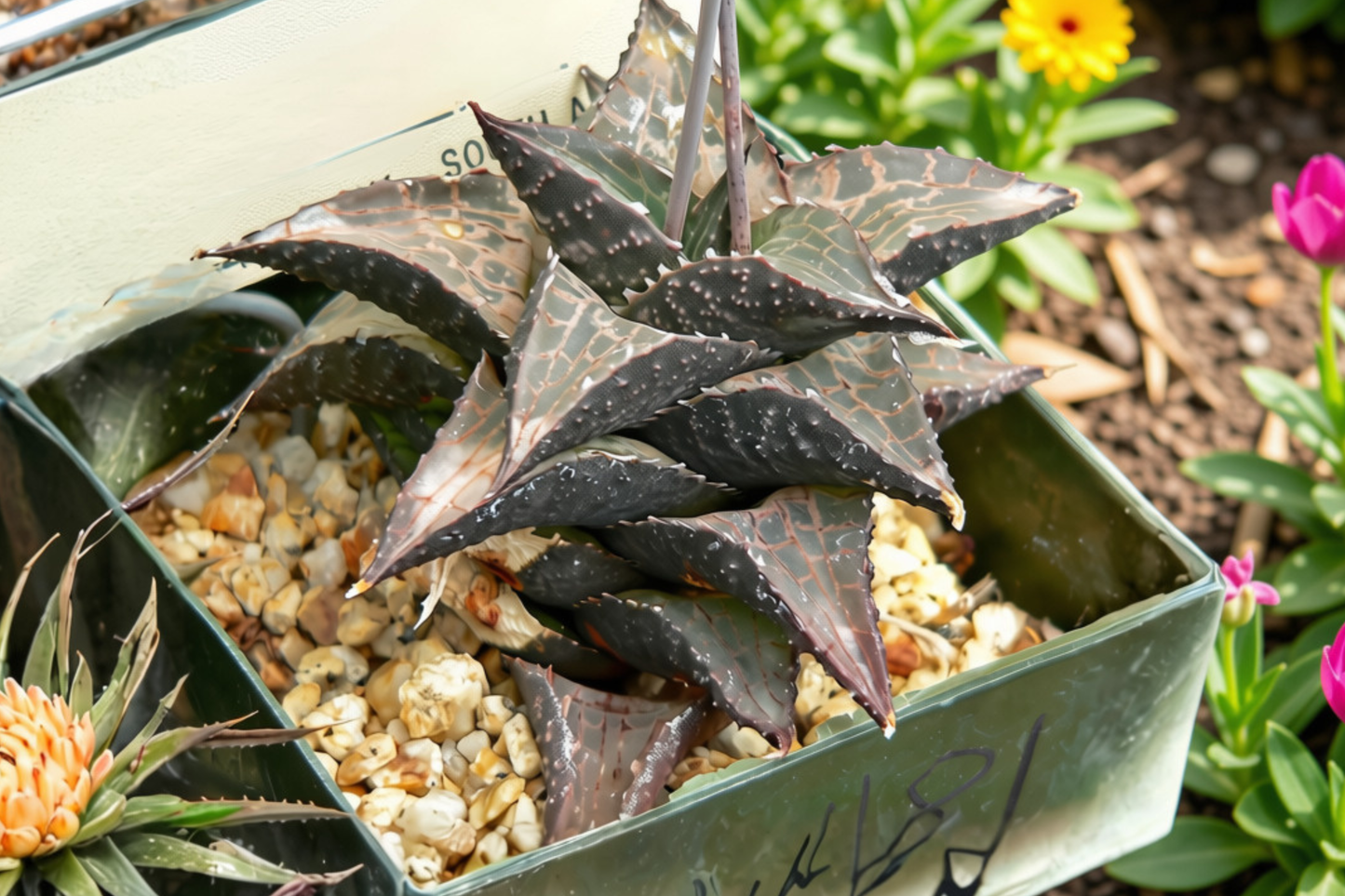 Haworthia venosa subsp. tessellata Live Succulent Plant in 2-Inch Pot - Rooted Houseplant