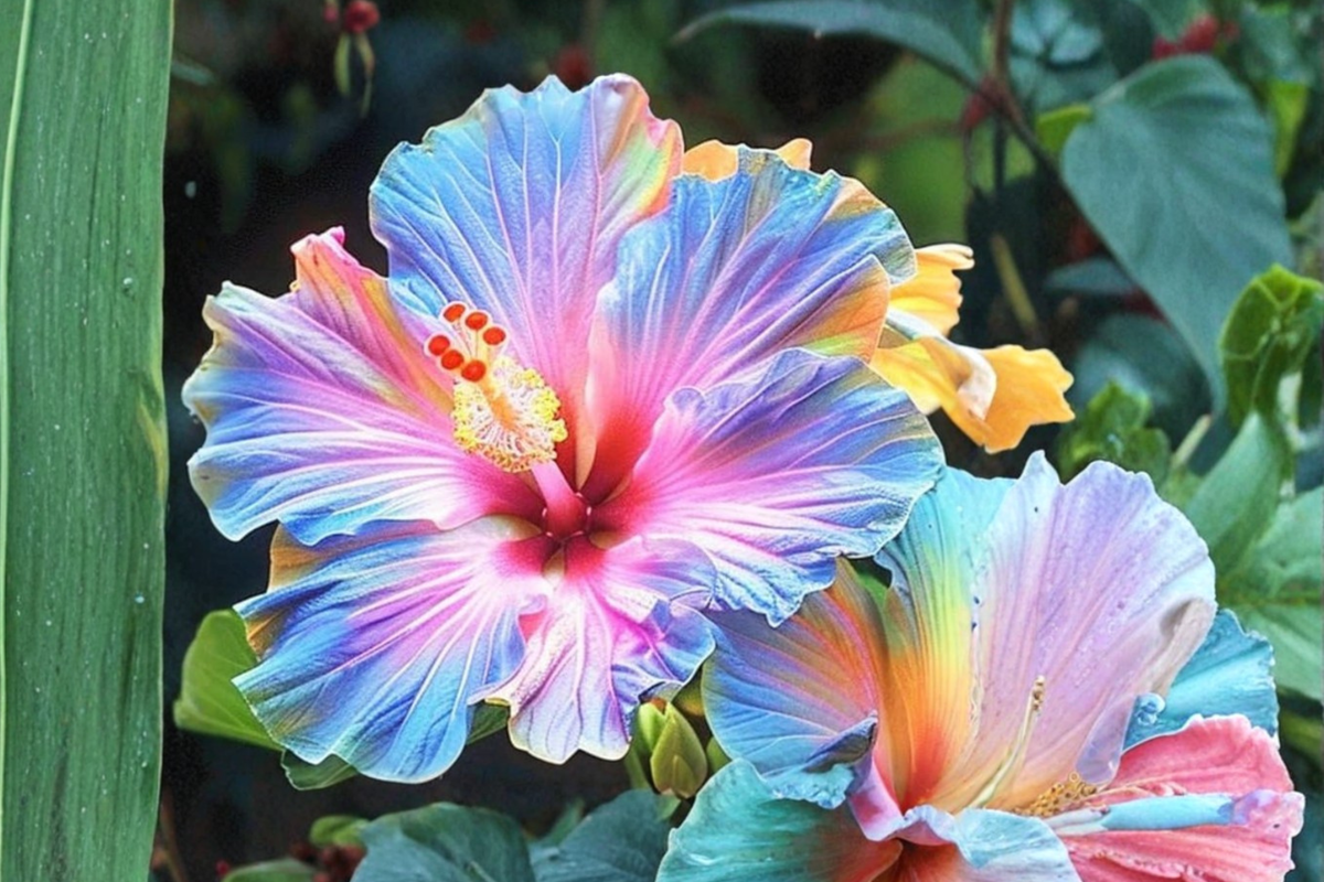 Rare Dark Purple Giant Hibiscus Seeds – Tropical Flowering Ornamental Plant for Outdoor Gardens