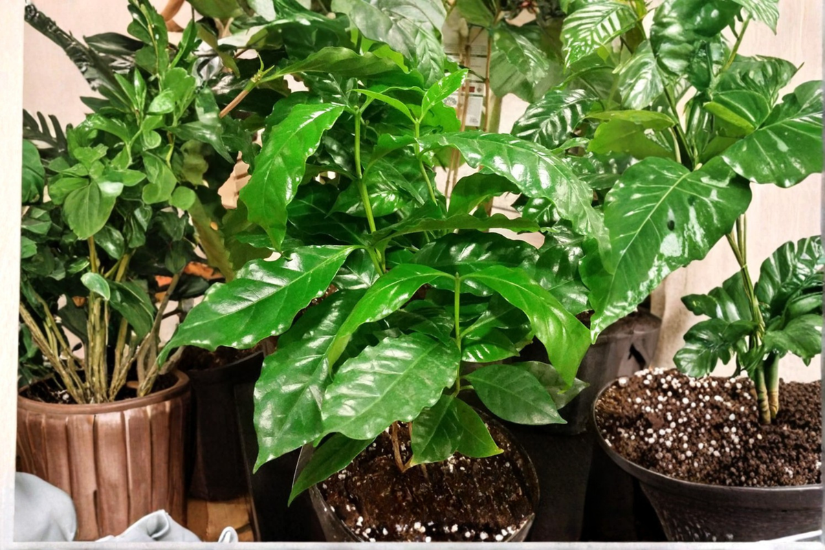 Coffee Arabica Live Plant in 4-Inch Pot – Coffea arabica Evergreen Tropical Shrub
