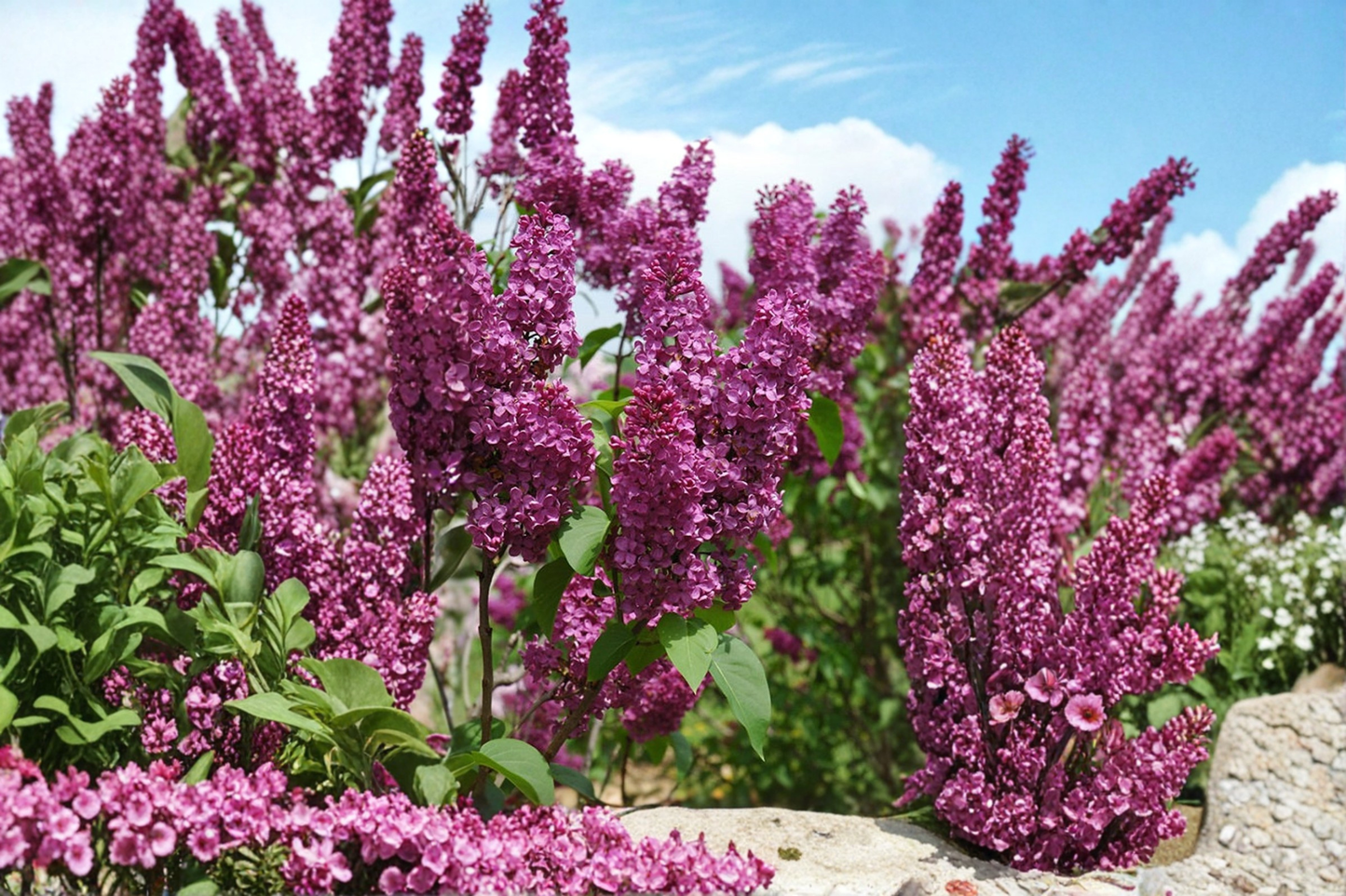 Ludwig Spaeth French Lilac Live Plant 1 Gallon Pot - Syringa vulgaris Deep Purple Flowering Shrub for Garden Hedge & Border