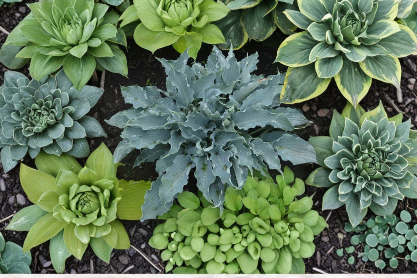 Hosta Waterslide 3-Inch Pot Blue Green Foliage Shade Perennial Garden Plant