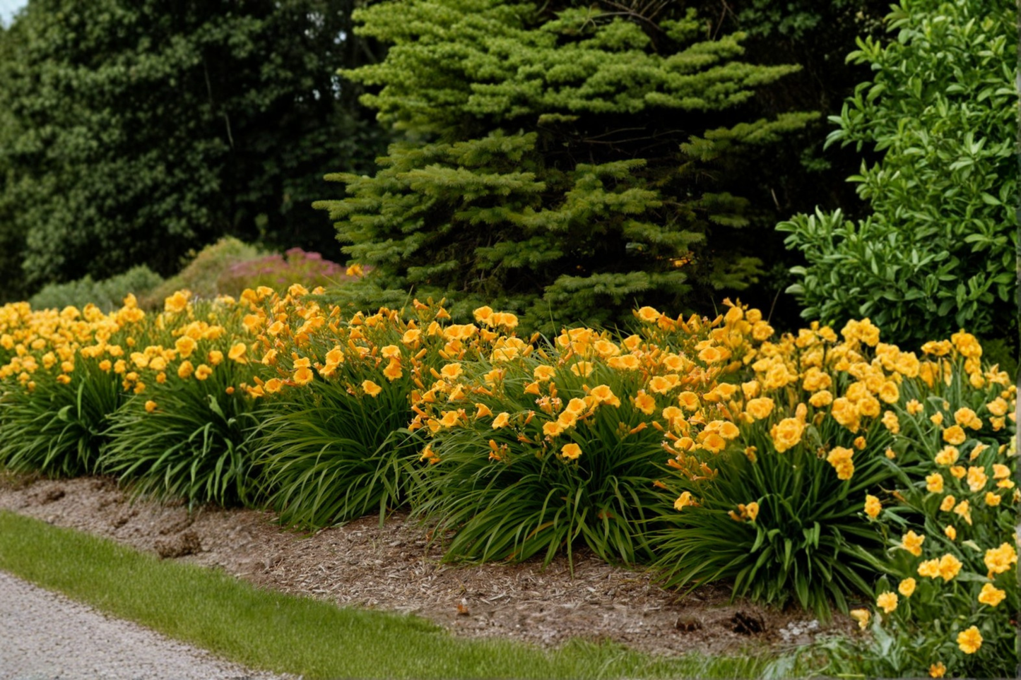 Bare Root Stella de Oro Daylily Plants Set of 3 | Bright Yellow Reblooming Perennials for Garden Borders & Beds