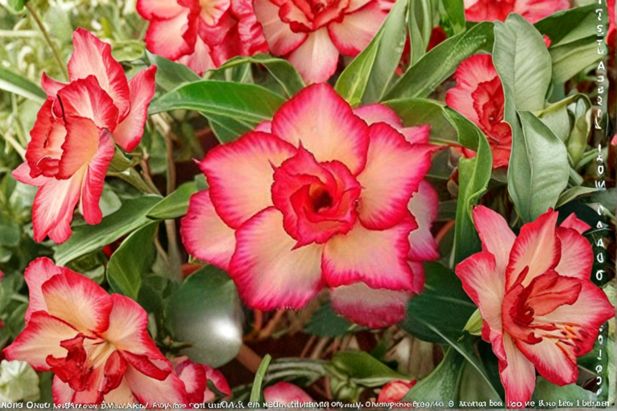 Desert Rose Seeds 10 Pack | Adenium Obesum Mixed Color Flowering Succulent Seeds for Garden & Container Planting