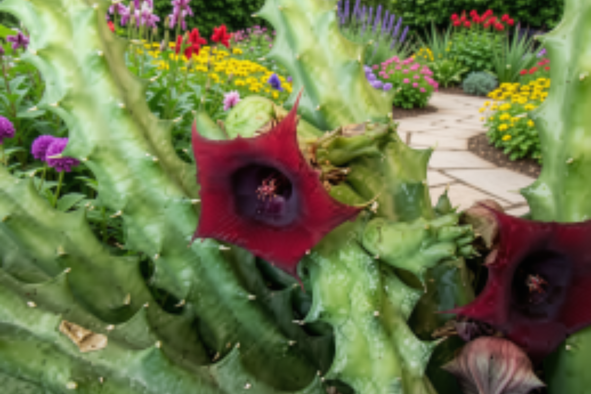 Red Dragon Huernia Live Succulent Plant - Huernia schneideriana in 3 Inch Pot