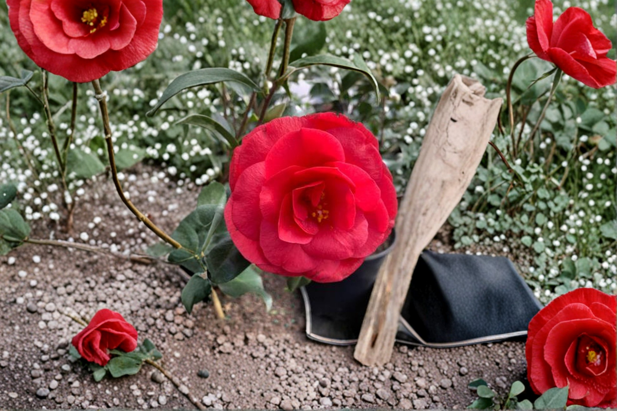 Japanese Camellia ‘Christmas Beauty’ 3 Gallon Evergreen Flowering Shrub, Red Blooms, Camellia japonica, Shade Garden Plant