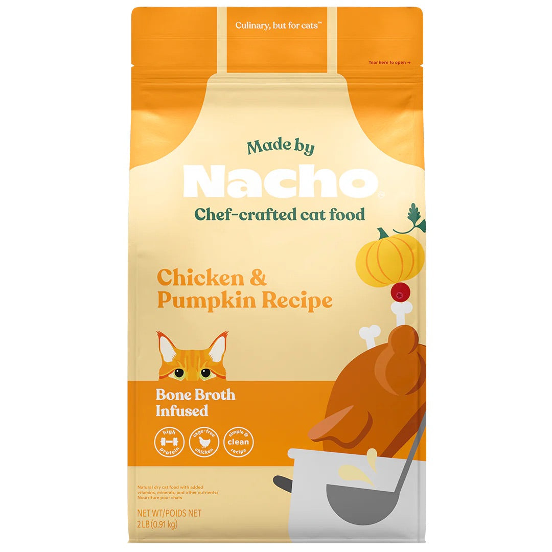 Made By Nacho Chicken/Pumpkin/Bone Broth Cat Food (2lb)