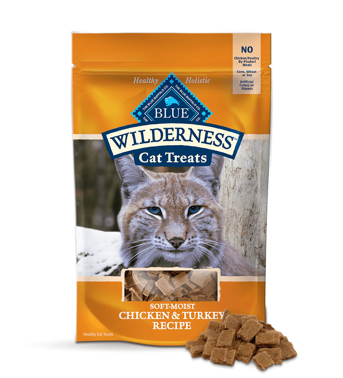 Blue Buffalo Blue Wilderness Soft-Moist Cat Treats Chicken and Turkey Recipe (2oz)