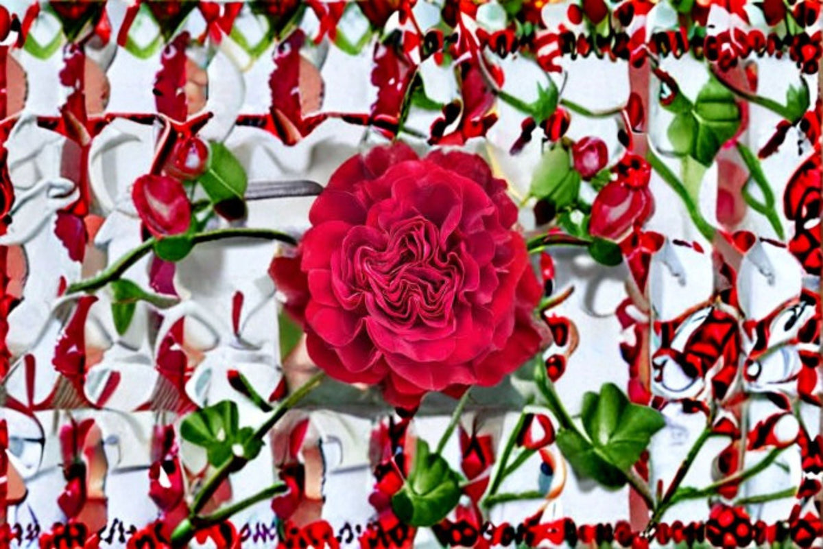 Wanted Rose Live Plant – Deep Red Velvet Garden Rose, Large Layered Blooms