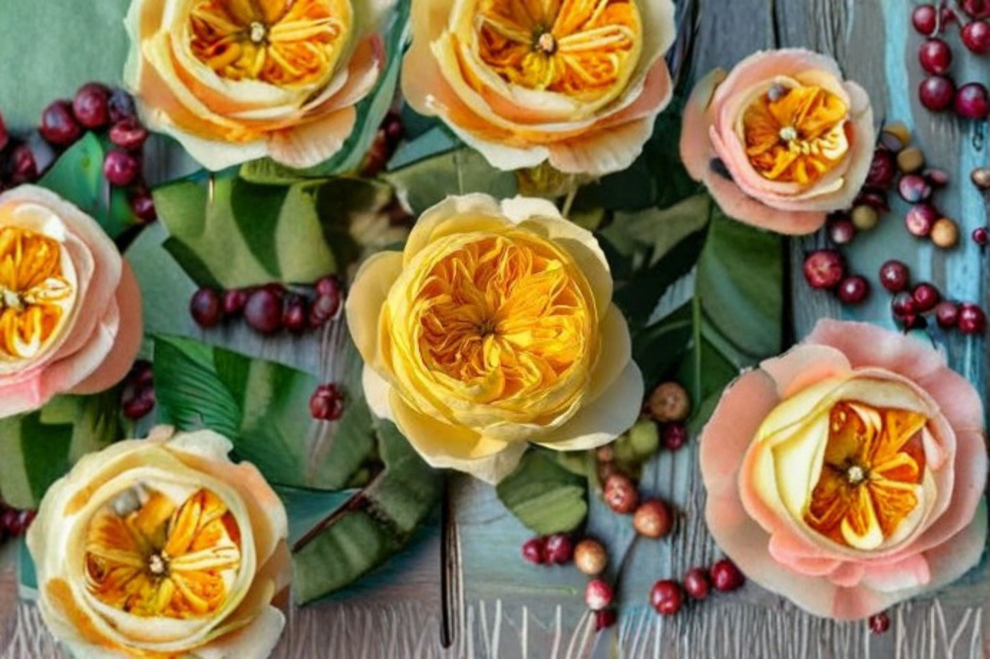 Jeanne d’Arc Rose Live Plant – Yellow Repeat Blooming Cut Rose