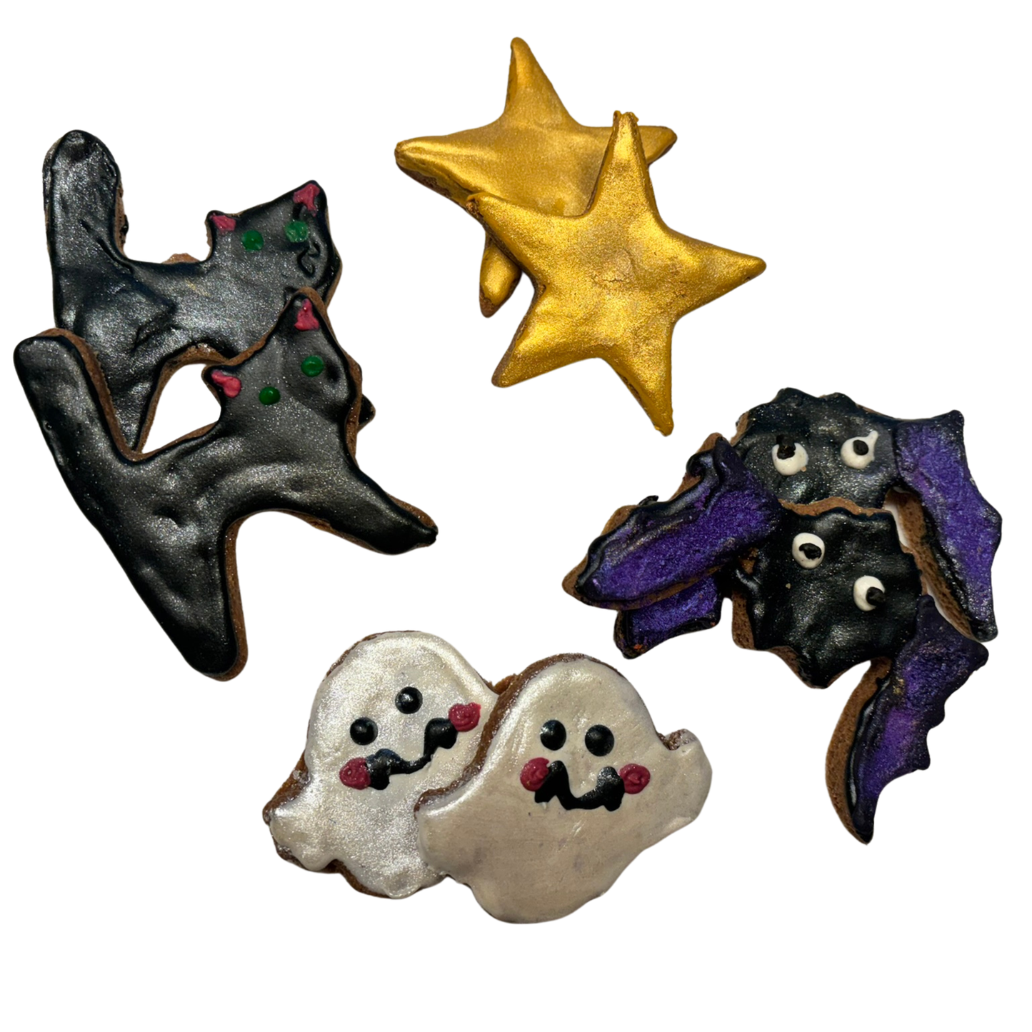 Familiar Friends Halloween Dog Cookies | Organic Handmade Dog Treats