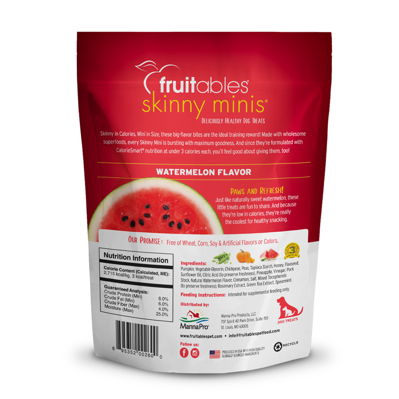 Fruitables Skinny Minis Watermelon Dog Treats (5oz)
