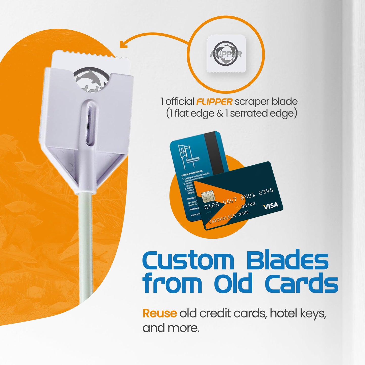 Flipper Platinum Nano Aquarium Algae Scraper 12