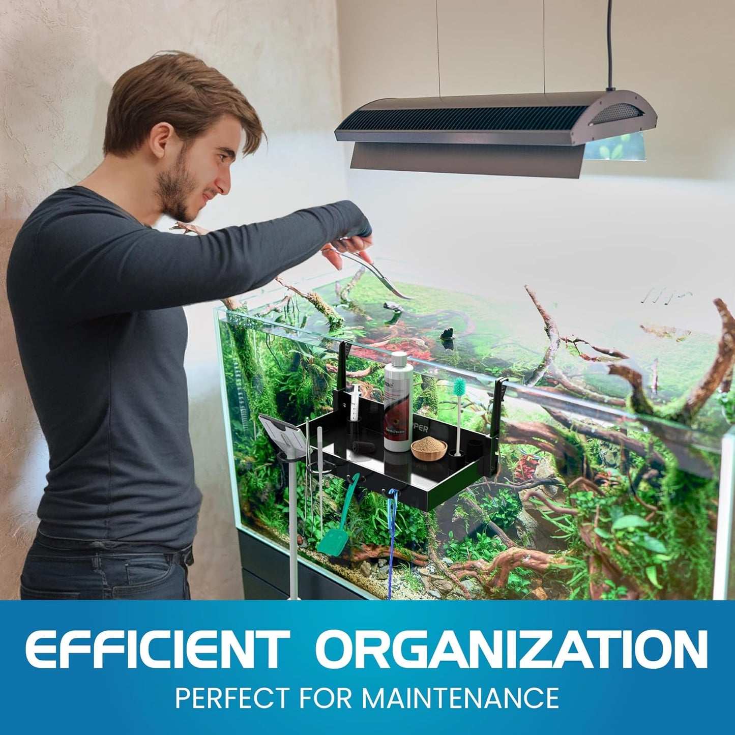 Flipper Tank Buddy Workspace And Utility Tray For Rimless Aquariums