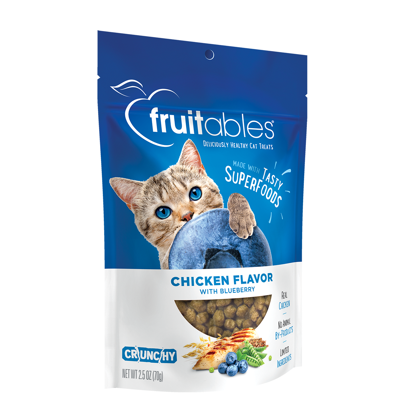 Fruitables Chicken Flavor with Blueberry Cat Treats (2.5oz)