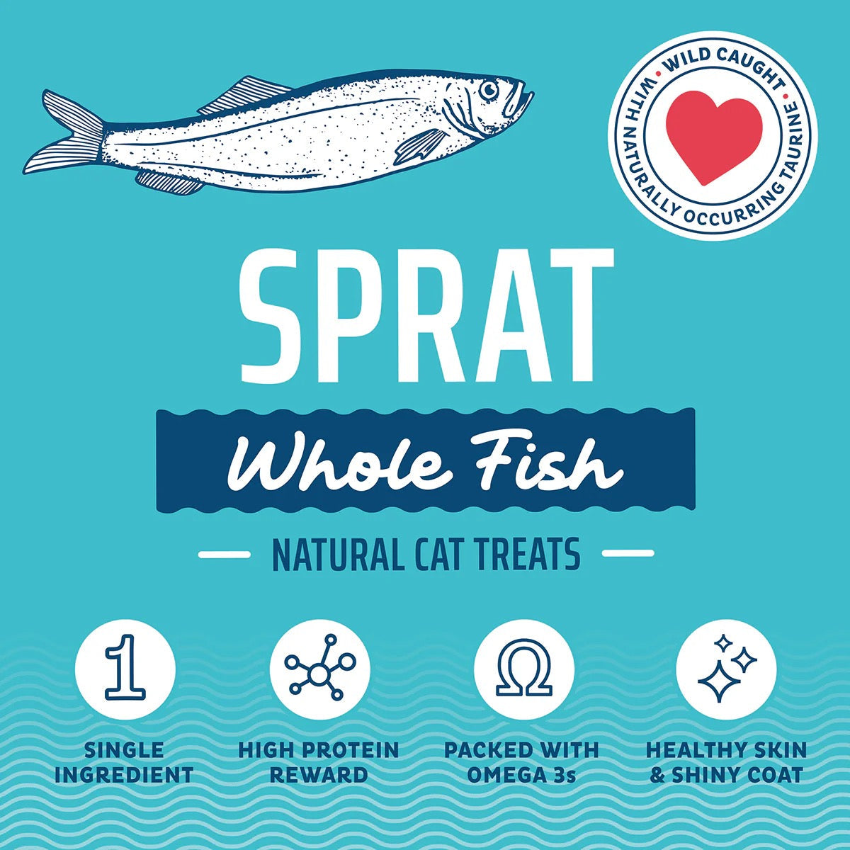 Icelandic Whole Sprats Dog Treats (2oz)