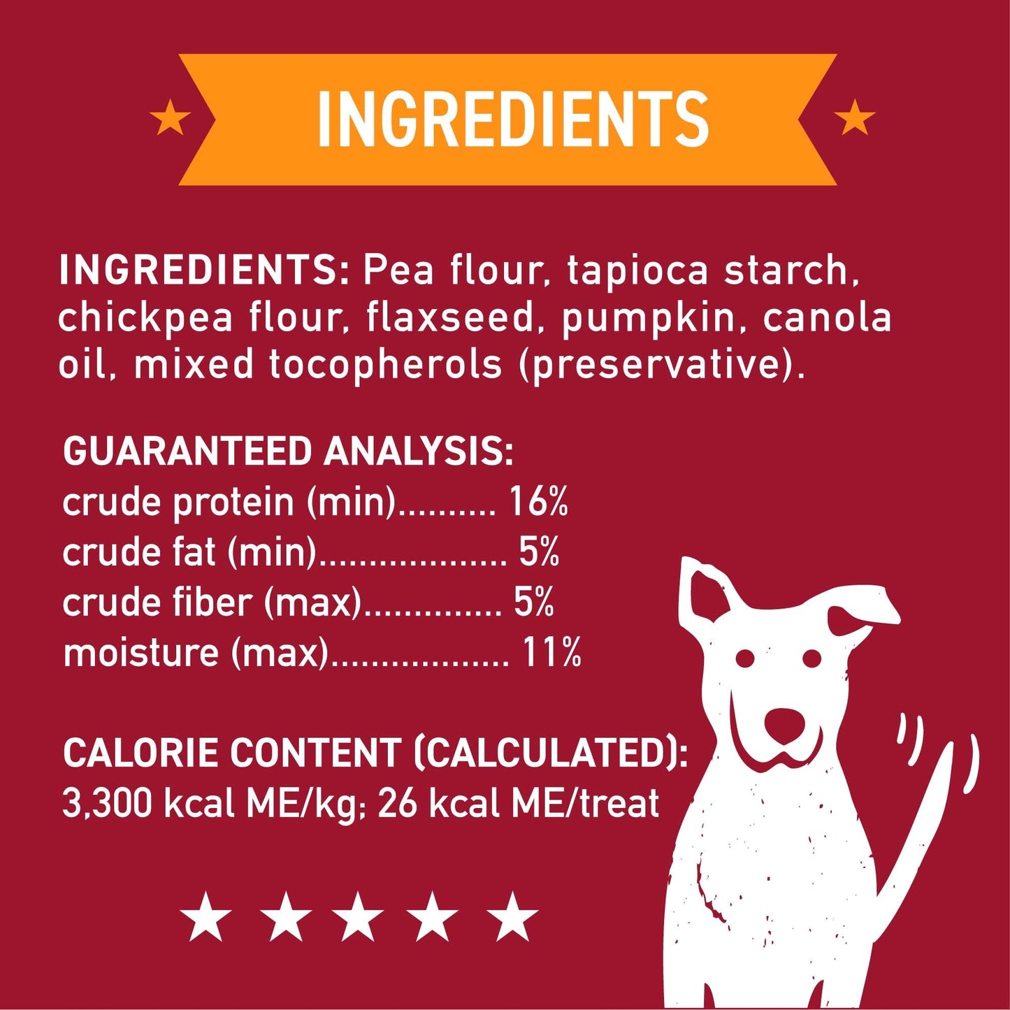 Wagmore Grain Free Pumpkin Oven Baked Biscuits Dog Treats (14oz)