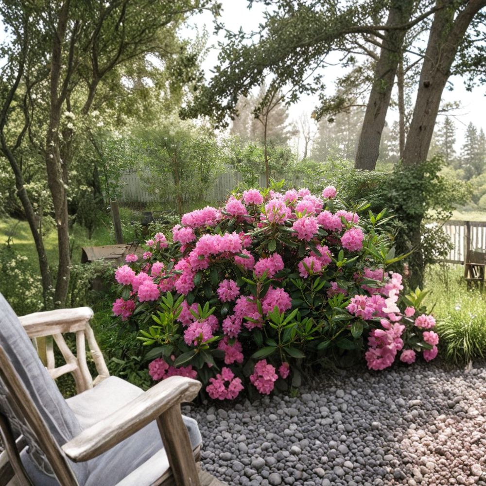 Rhododendron ‘Haaga’ Evergreen Shrub | Cold Hardy Pink Blooming Rhododendron | Field Grown 12–15 Inches Wide