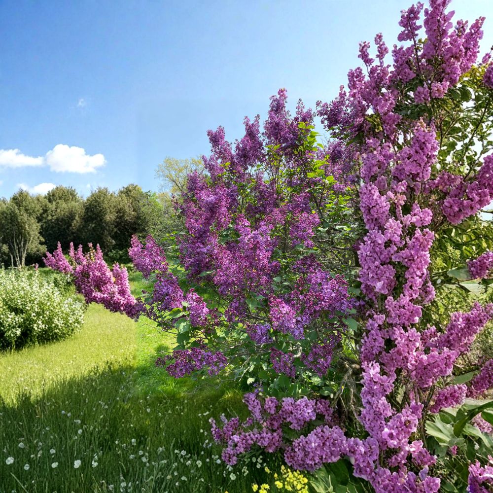 Pocahontas Lilac - Early Blooming Fragrant Purple Shrub in 4 Inch Pot