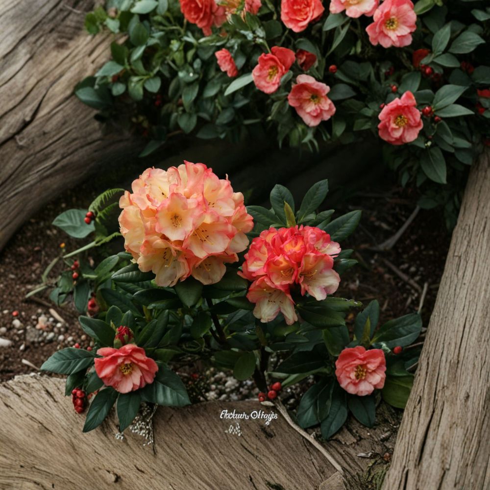 Rhododendron ‘Seaview Sunset’ Evergreen Shrub | Orange Yellow Blooms | Compact Container Grown
