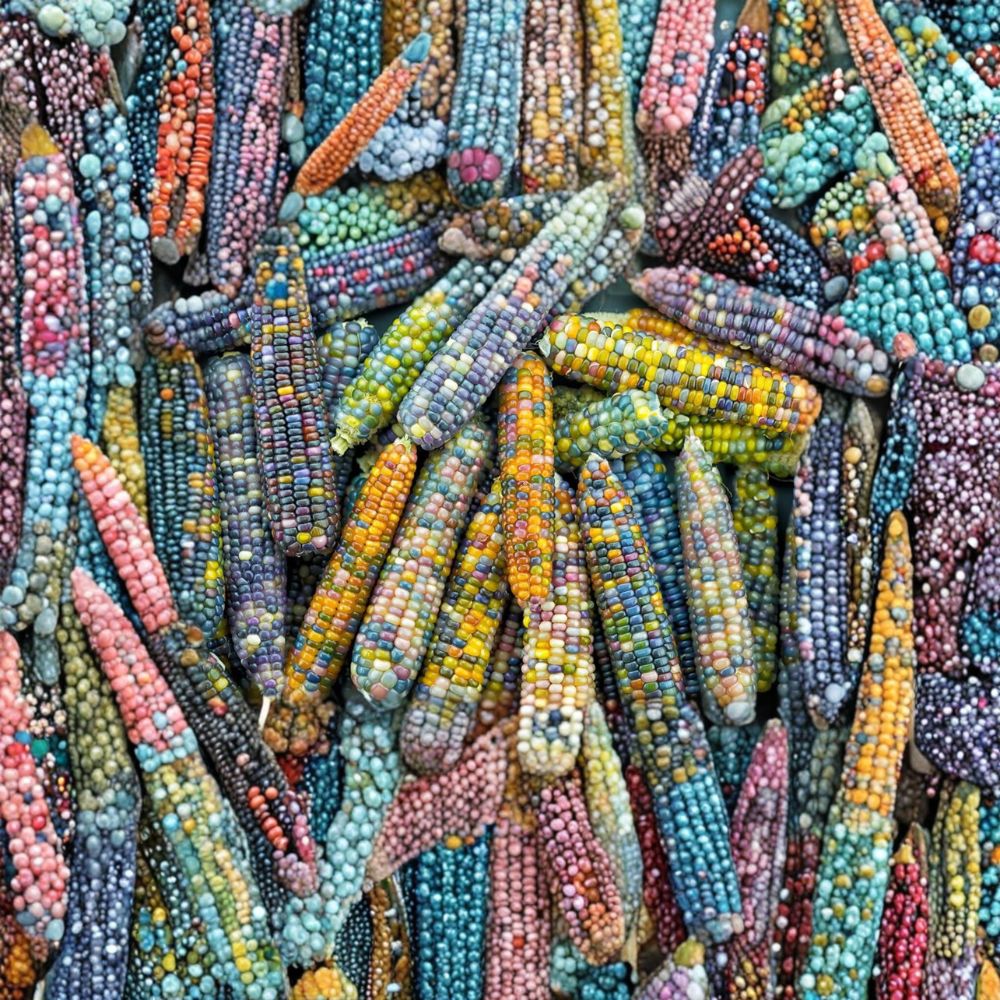 Glass Gem Corn Seeds | 100 Organic Heirloom Zea mays | Rainbow Flint Corn for Garden & Homestead