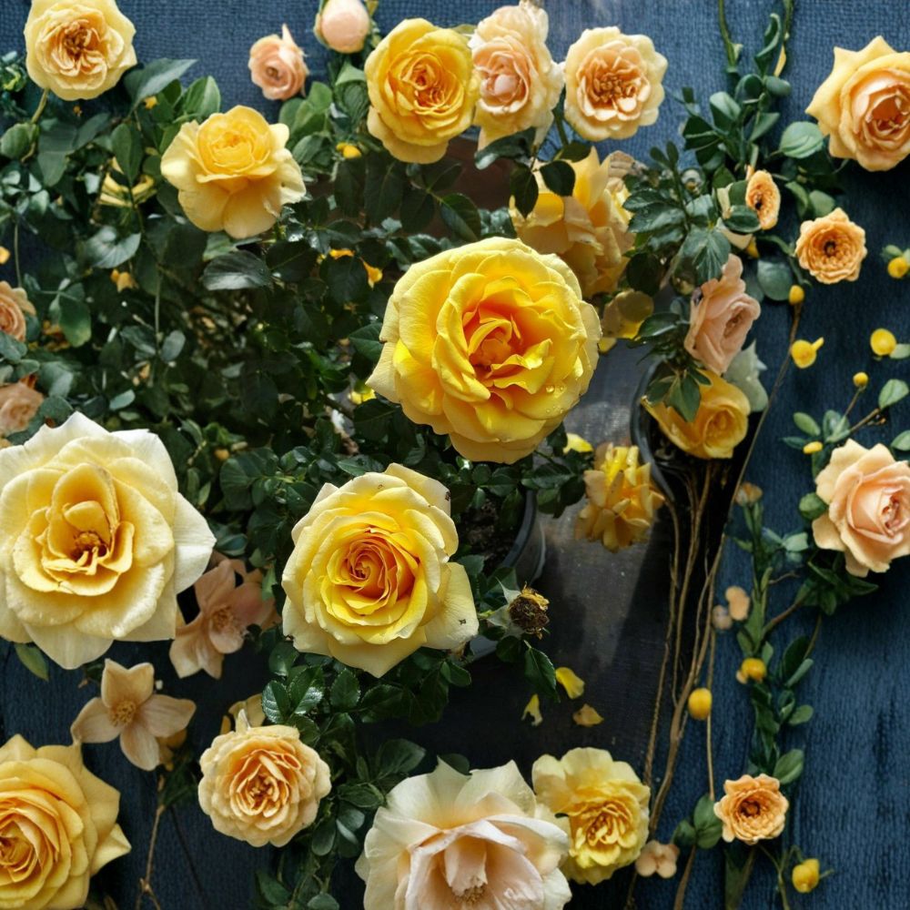 St. Tropez Rose – Rosa Floribunda Live Plant | 1 Gallon | Everblooming Garden Rose
