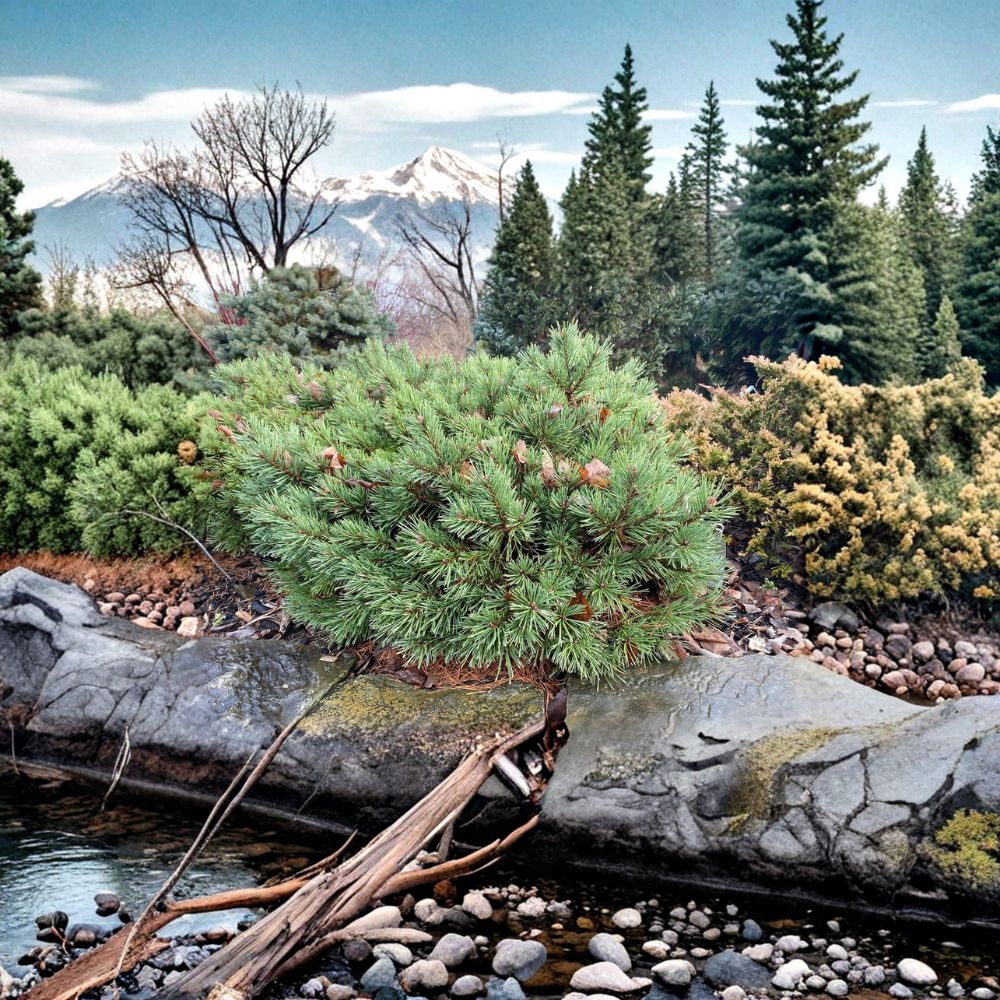 Pinus sylvestris 'Jeremy' – Dwarf Scotch Pine Live Plant in 1 Gallon Pot