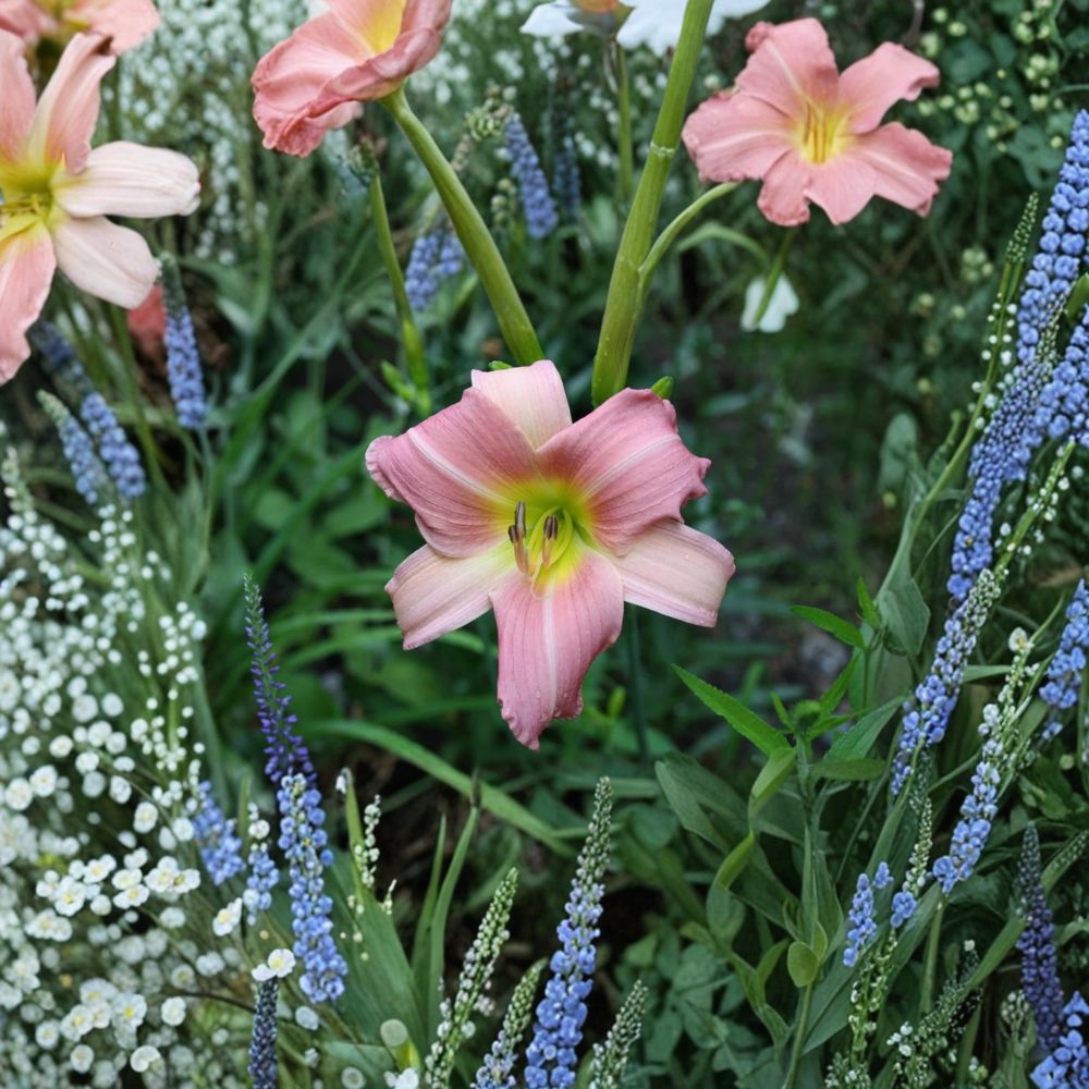 Hemerocallis 'Bama Music' Daylily – 3 Bare Root Plants | Hardy Perennial Flower