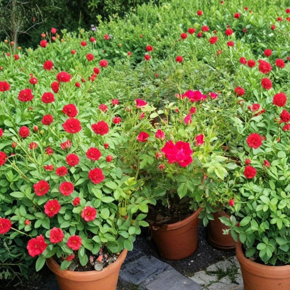 Red Drift Rose Live Plant – 3 Gallon | Disease Resistant Red Groundcover Rose Bush