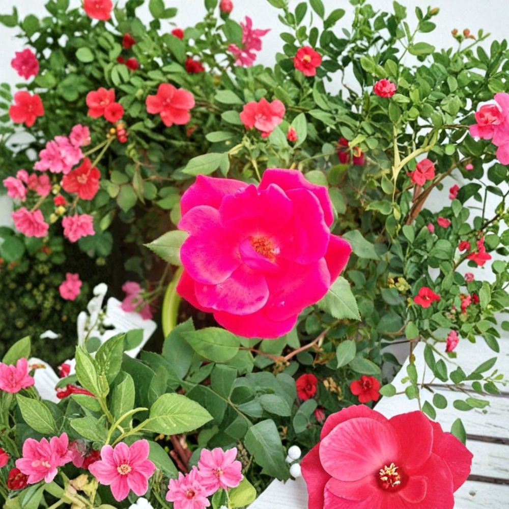 Red Knock Out® Rose Live Plant | 2 Gallon Cherry Red Flowering Shrub | Disease Resistant Landscape Rose