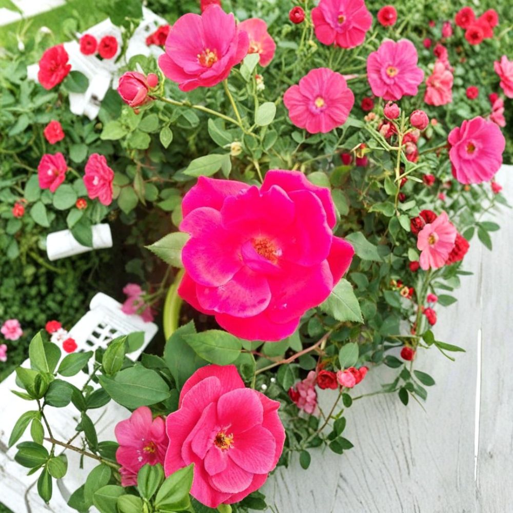 Red Knock Out® Rose Live Shrub | 2 Gallon Cherry Red Blooms | Disease Resistant Landscape Rose