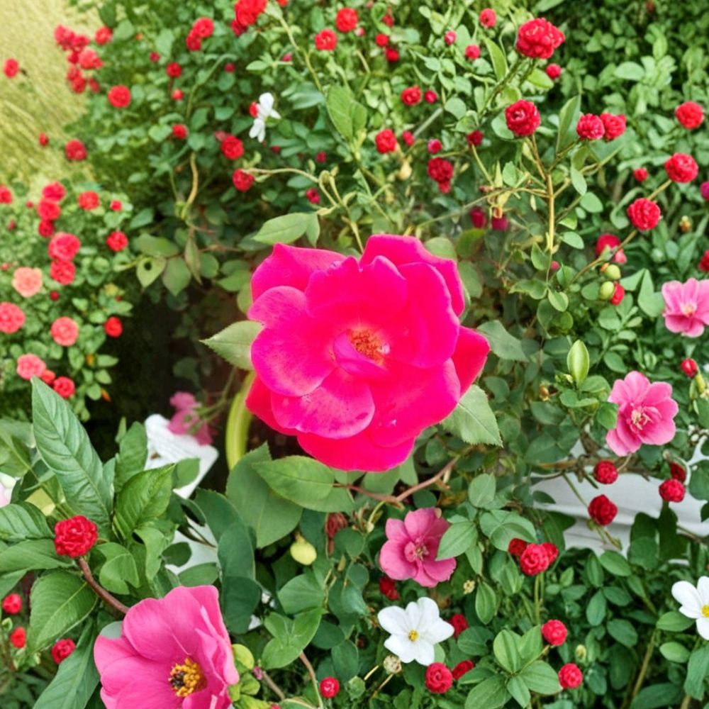 Red Knock Out® Rose Live Shrub Plant | 2 Gallon Cherry Red Blooms | EarthKind® Disease Resistant