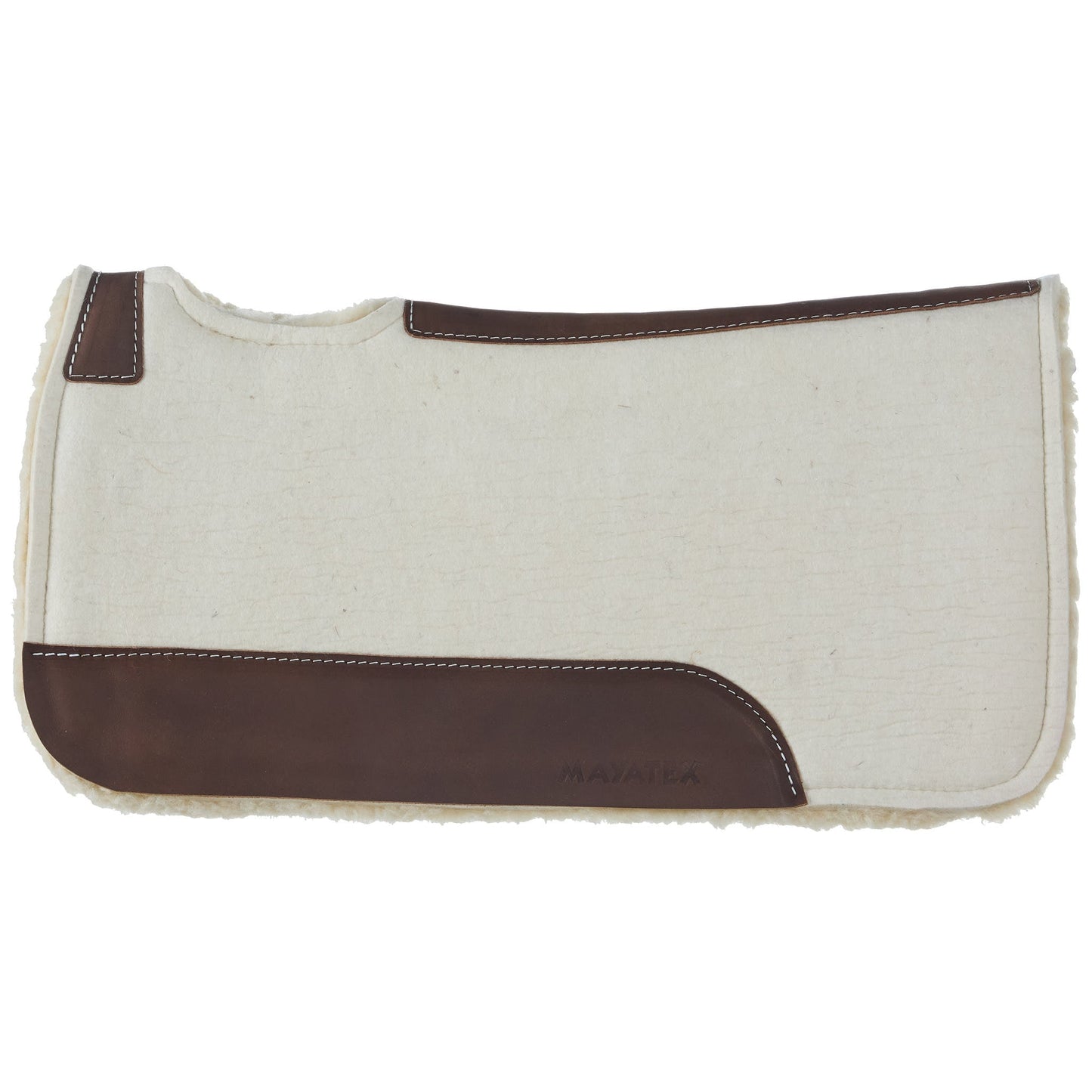 MT10031FBP Natural 1in 31x30 Felt Fleece Bottom Roper Saddle Pad