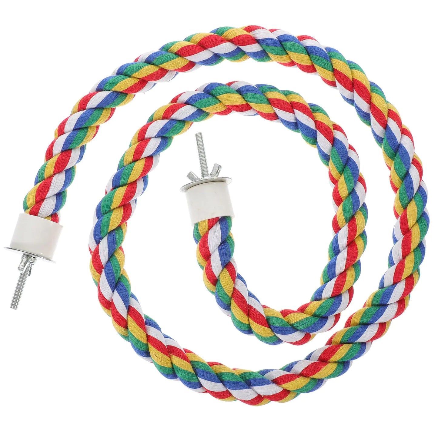 Iplusmile Bird Rope Perch Parakeet Toys Bird Cage Accessories Bird Rope Perch For Parrots Cockatiels Parakeets Budgie Cages 41Inch