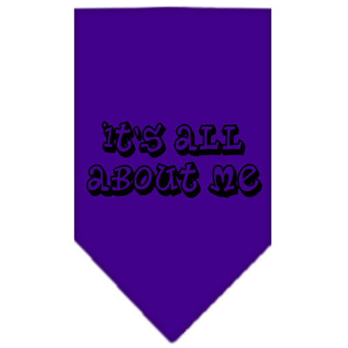 Pet and Dog Bandana Screen Printed, "It's All About Me"