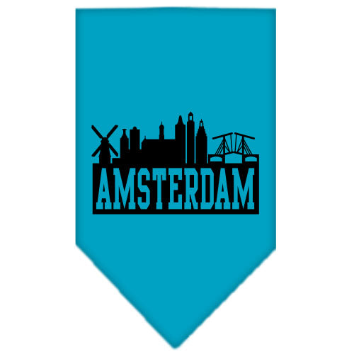 Pet and Dog Bandana Screen Printed, "Amsterdam Skyline"