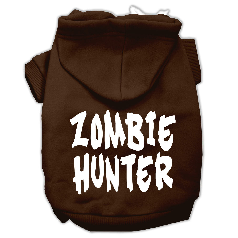 Halloween Pet Hoodie Screen Printed, "Zombie Hunter"