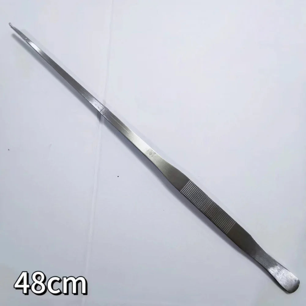 27 38 48Cm Aquarium Plant Tweezers Multifuctional Stainless Steel Elbow Tweezers Fish Tank Aquascape Tools Aquarium Feeding Tong 1