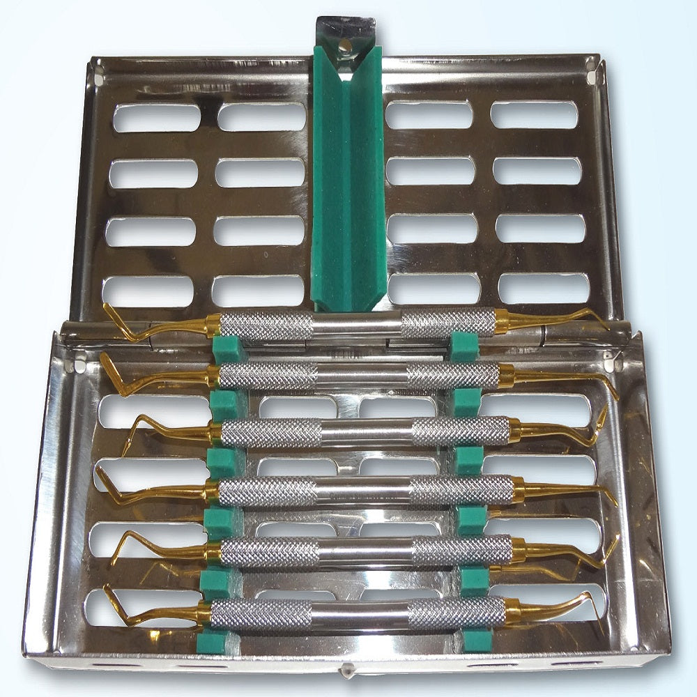 Composite Instrument Gracey Set of 6 (Gold Plated)
