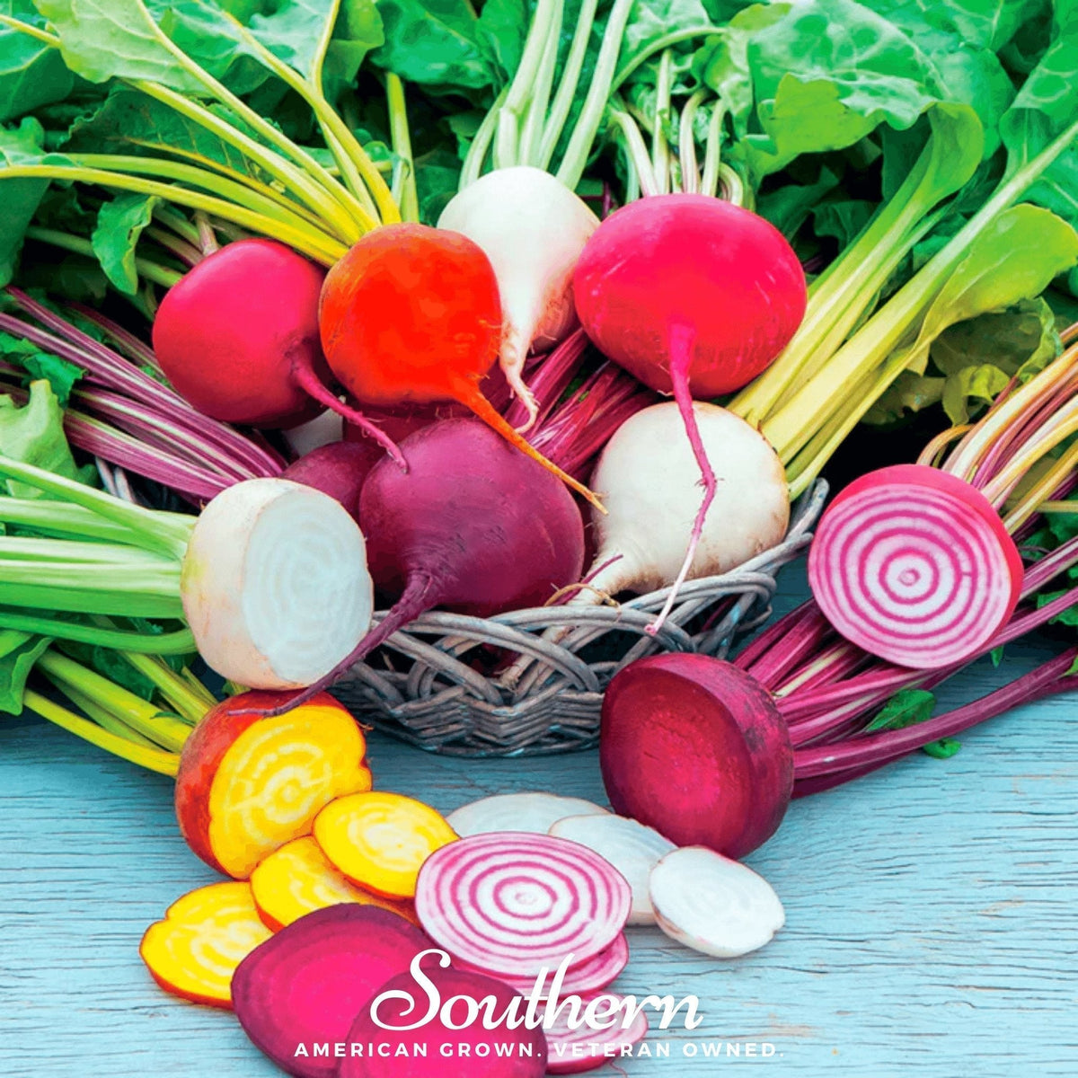 Gourmet Blend Beet Seeds – Rainbow Heirloom, Non-GMO, Open Pollinated, Beta vulgaris, 50 Seeds