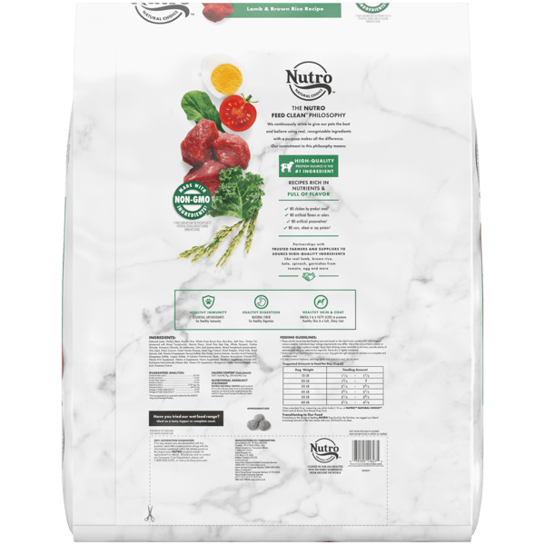 Nutro Natural Choice Adult Lamb & Brown Rice Dry Dog Food