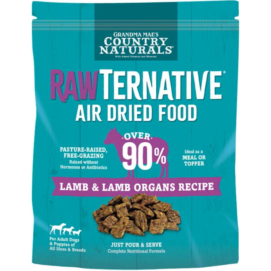 Grandma Mae's RawTernative Air Dried Dog Food Lamb & Lamb Organs Formula 3lb