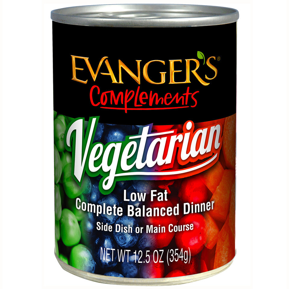 Evanger's Complements Grain Free All Life Stages Vegetarian Dinner Wet Dog & Cat Can (12.5oz)