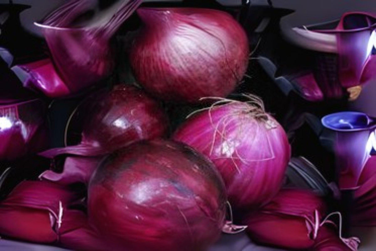 Heirloom Southport Red Globe Onion Seeds – Non-GMO, Red, Open-Pollinated, Allium cepa, 250 mg