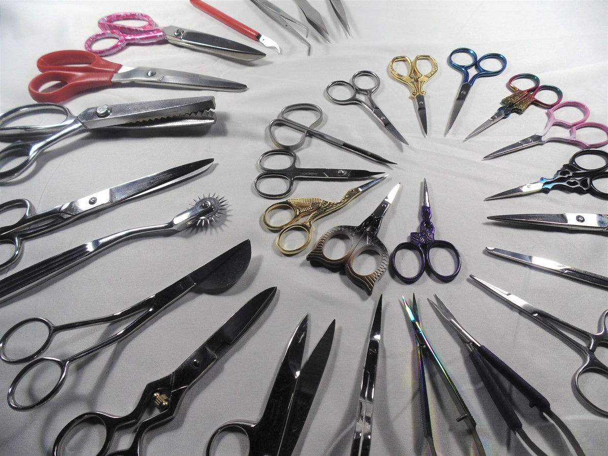 Master collection of sewing scissors and tools (30) from USA