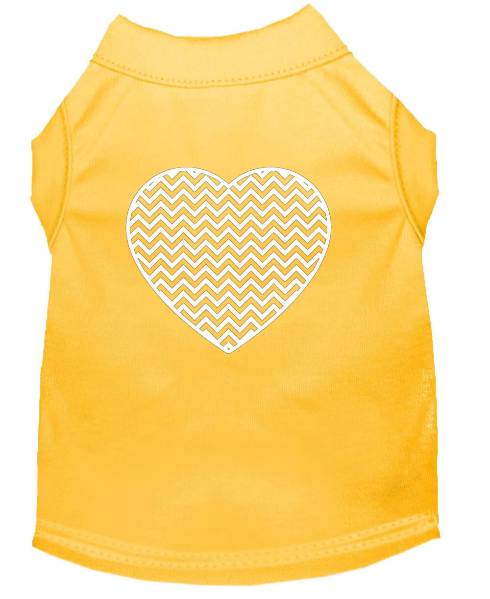 Pet Shirt "Chevron Heart"
