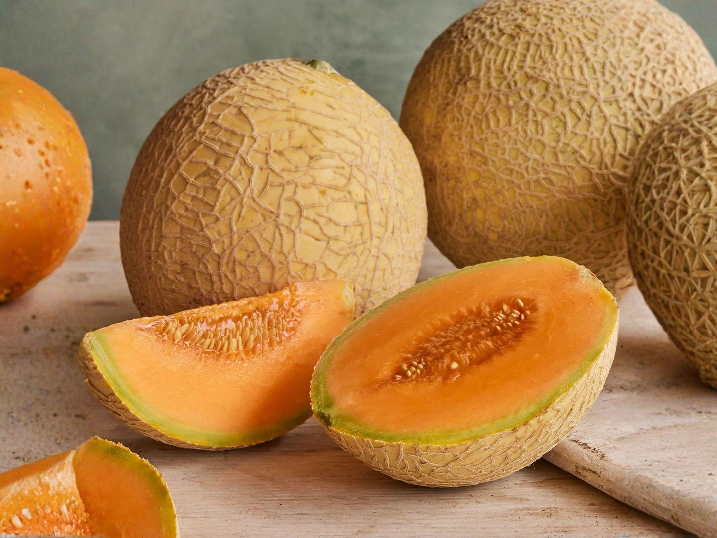 Hales Best Jumbo Melon Seeds – Heirloom Cantaloupe Seeds for Summer Garden, Large Fruiting Vine, Sweet Orange Flesh, 50 Count