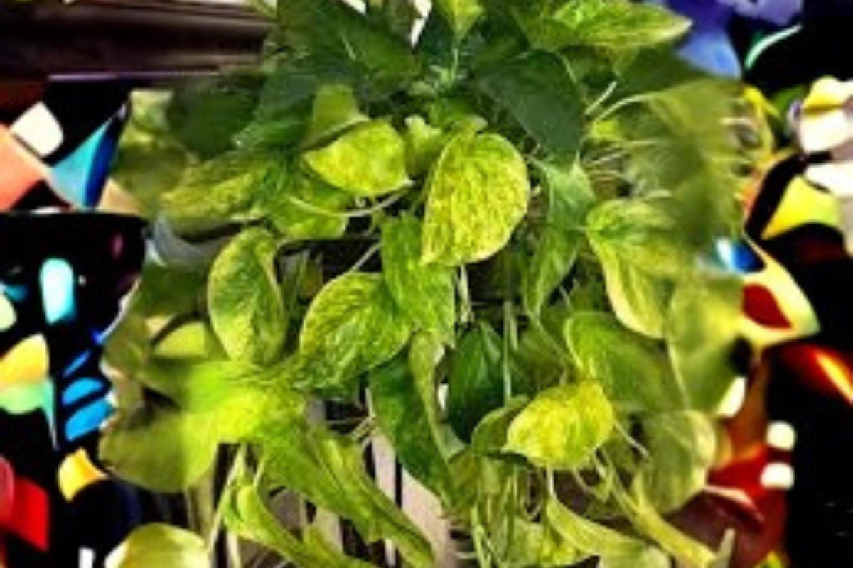 Fernando Fire Pothos Cuttings - Variegated Epipremnum aureum Houseplant, No Roots, Tropical Vine, Indoor Decor