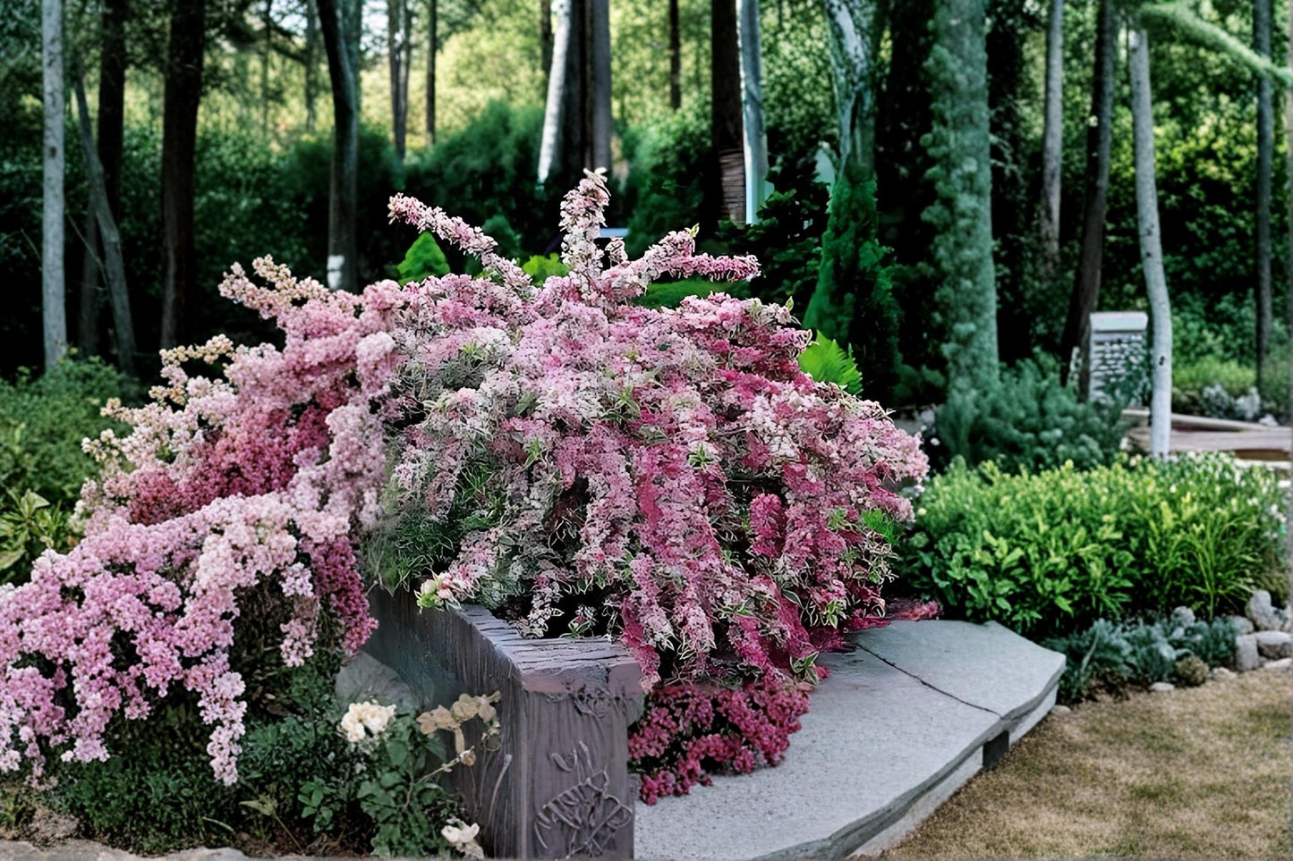 Variegated Weigela Shrub 2 Live Plants Pink Flowers Weigela florida Decorative Garden Plant