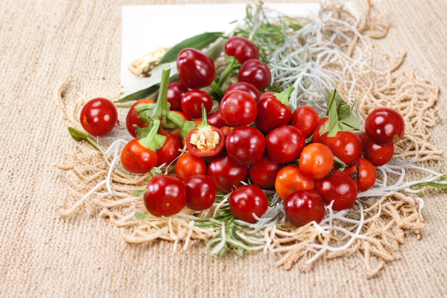 Red Cherry Hot Pepper Seeds – Heirloom Organic Non-GMO Spicy Chili Pimenta, 150+ Seeds