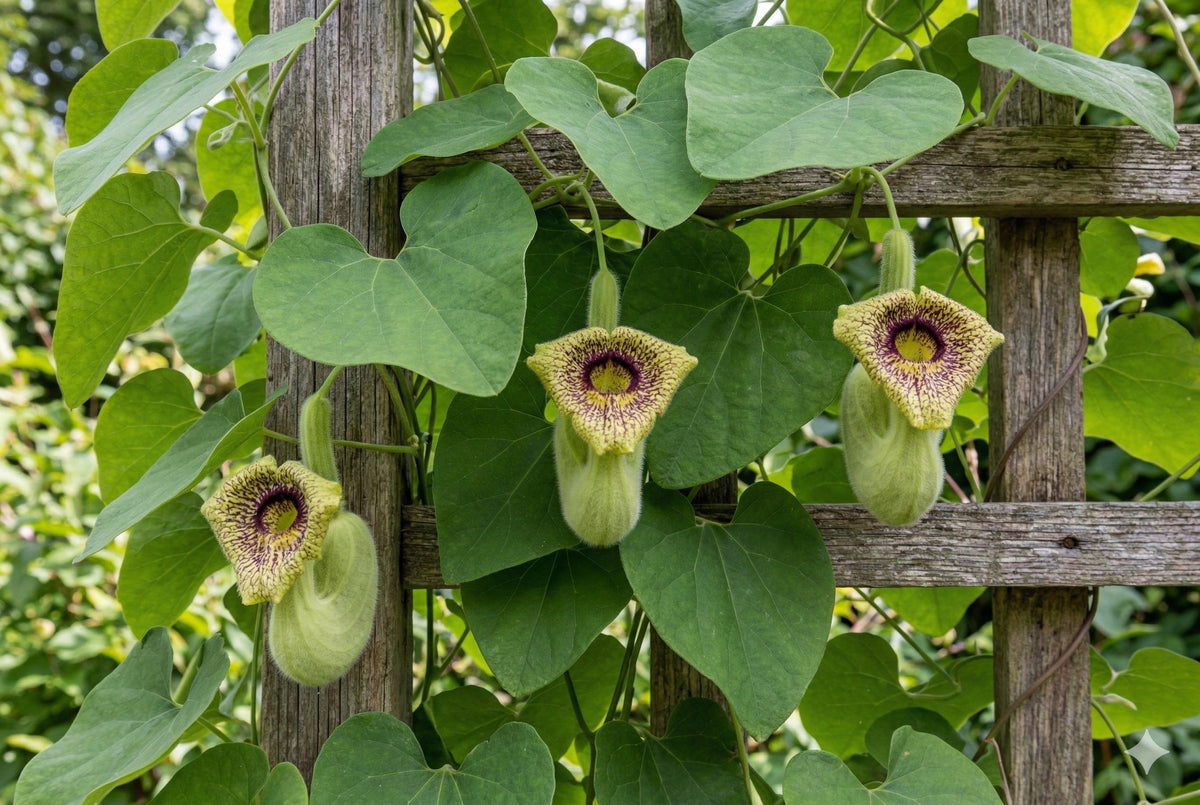 Wooly Pipevine Seeds (10) | Native Climbing Vine with Heart-Shaped Leaves | Aristolochia tomentosa for Wildlife Gardens & Fences